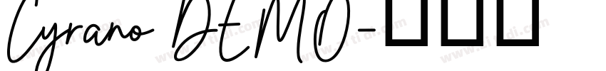 Cyrano DEMO字体转换